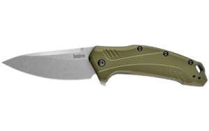KERSHAW LINK OLIVE ALUMINUM 3.25"