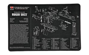 TEKMAT PISTOL MAT RUGER SR22 BLK